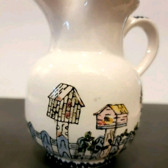 Vintage Collectible Ceramic International Heartland Decorative Pitcher & Basin - Picture 5 of 9